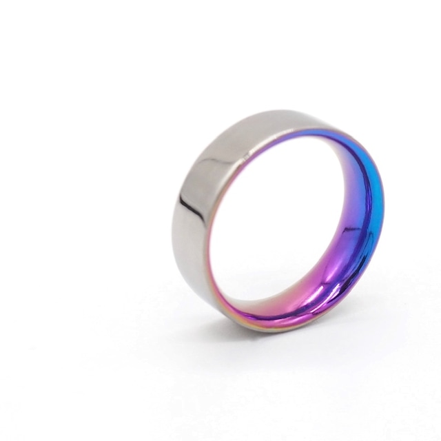 裏で楽しむ 6mm フラットリング チタン製